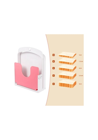 Suntek Tost Ekmek Dilimleyici Mutfak Pişirme Aracı Beyaz Pembe Diğer