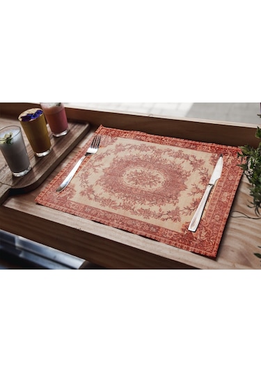 Turkıshrug Kıngdom Desenli Kolay Temizlenebilir Masa Servisi Supla7236-02 Polyester