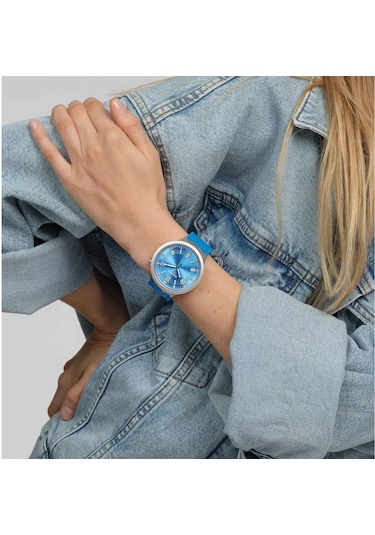 Swatch Sb07s115 Blue In The Works Erkek Kol Saati Metal