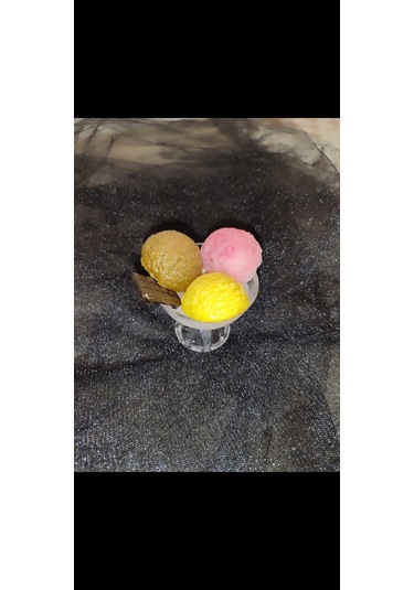 Dondurma Tabağı Dekoratif Mum