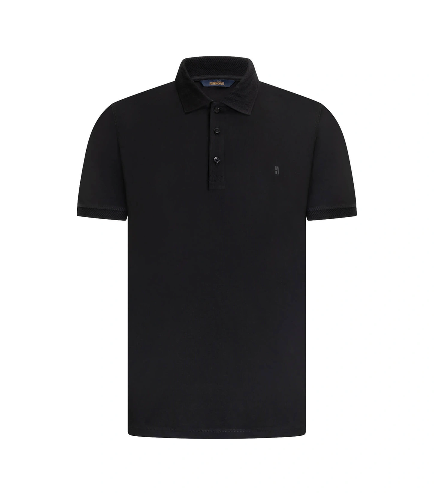 Hatemoğlu Siyah Regular Fit Polo Yaka Pamuklu Tişört 347711