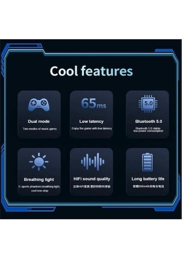 Time&Tech K68 Bluetooth  5.4 Kulak İçi Oyuncu Kulaklığı