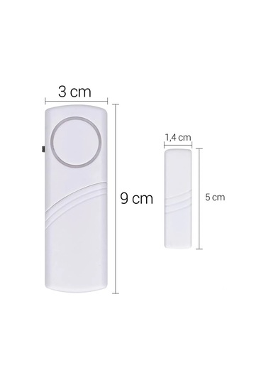 Singree Kablosuz Kapı Ve Pencere Alarmı - 4'lü Set, 100 Db Siren, Manyetik Çalışma, Hırsızlığa Karşı Ev Güvenliği