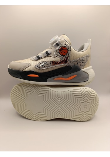 Çocuk Su İtici Kumaş Akıllı Bağcıklı Spor Ayakkabı Sneaker Siyah