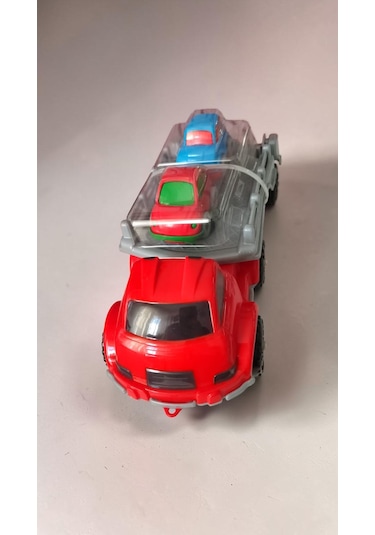 Transport Mini Arabalı Kamyon Boyut:30cm Mini Arabalar:7cm