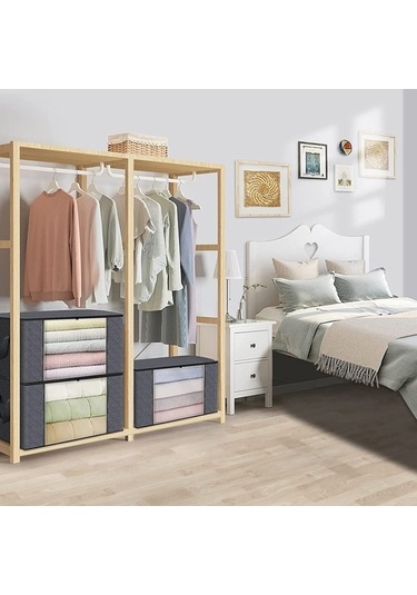 Dancemonkey Yorgan Yatak Saklama Kutusu Konteyner Dokusuz Cbtx Çantası Battaniye Altı 50x35x20cm 35l 140l