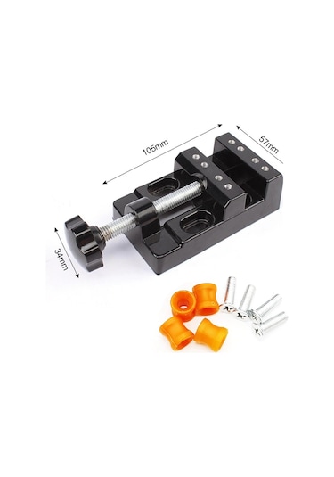 Alüminyum Gövde El Mengene Kelepçe Tezgah Mengenesi Sabitlemeli