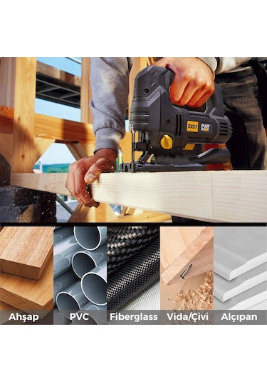 Cat Da06902 10 Parça Profesyonel Ahşap Hassas/kaba/düz/kavisli Kesim Dekupaj Testere Ucu