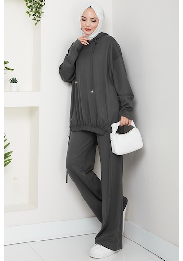 Aris Oysho Tunik Pantolon İkili Takım 1611 - Antrasit Antrasit