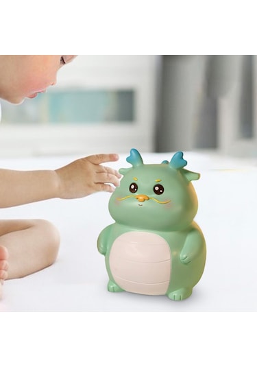 Homyl Çocuklar Kumbara Heykeli Para Tasarrufu Pot Mavi-küçük Mavi Küçük