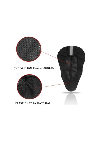 Geeroyoo Bisiklet Minder Kılıfı: 3d Kalın Eva Yastık, Nemlendirici, Kayma Engellisi - Mavi Dağ, Yol Bisikletleri İçin Mavi