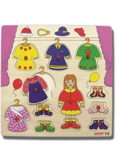 Giysi Değiştirme Puzzle 30x30 Cm