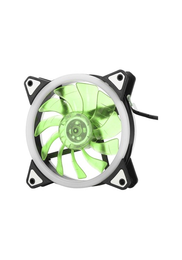 Kangvka 120mm 12v Dc Çift Açıklı Bilgisayar Kasası Fanı - Ultra Sessiz Hidrolik Yataklı, 4pin+3pin Arayüzlü Yeşil