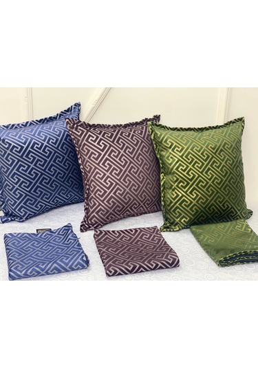 Nivemeshome Monet Zigzag Elyaf Dolgulu Kırlent Haki 45 X 45 Haki