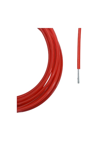 Kırmızı Izoleli Pvc Çelik Halat 2X3Mm 50 Metre