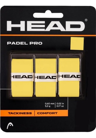 Head Padel Pro Padel Raket Overgrip Sarı 3lü Sarı