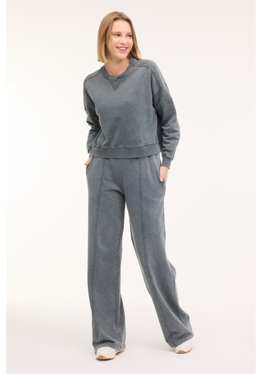 Lumberjack Wl Bırdıe 16ss407 4pr Antrasit Kadın Sweatshirt Gri