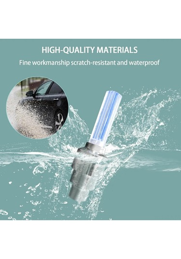 Xindoker 12 Adet Led Jant Işığı 3 Mavi-3 Yeşil-3 Sarı-3 Kırmızı Bisiklet Motosiklet Araç İçin Hareketle Aydınlanır Gece Görünürlüğü Artırır Abss材质