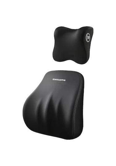 Xuweiwei Kahve Rengi Araç Koltukları İçin Başlık Desteği Ve Bel Destek Minderleri Hafıza Köpük Tasarımı İle Konforlu Sürüş