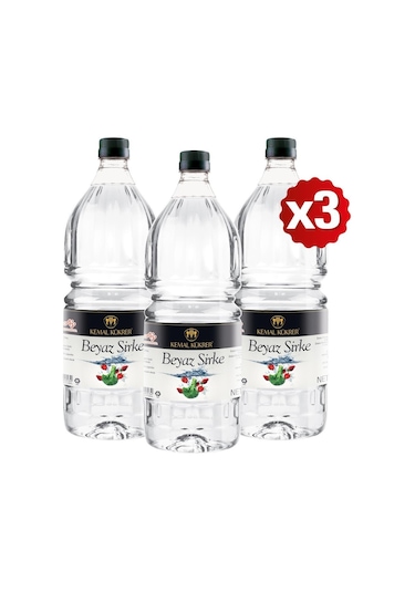 Kemal Kükrer Beyaz Sirke Pet 3 x 2 L