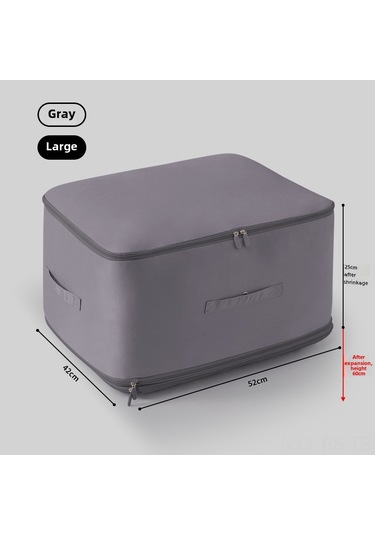 Reedark Kompakt Uzun Süreli Depolama Çantası - Kumaş Ve Battaniye İçin Su Geçirmez, Eko Dost, Büyük Boy Optimum Gri Keskin Gri Büyük