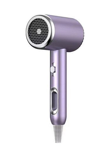 Skycity Ev Ve Salonda Kullanım İçin Mor 220v Avrupa Standartlı 1600w Lüx Fön Makinesi - Mavi Işık İyon Teknolojisi İle Saç Koruma, 3 Derece Isı Ayarı Ve Konsantratör Ağızlıklı