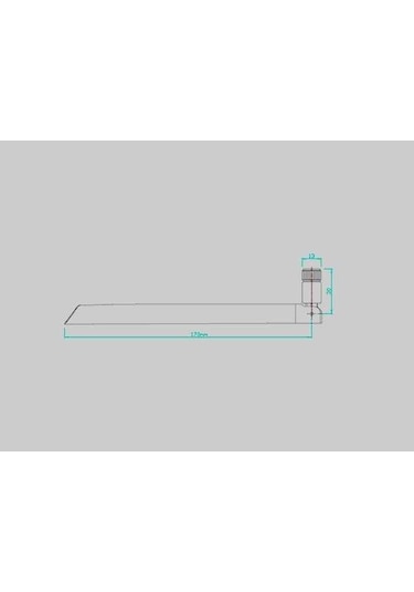 Antenna Home Ah1g.107 433mhz 5dbi Sma-j Plastik Anten