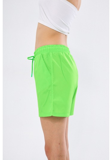 Fantasy Kadın Neon Yeşil Hızlı Kuruyan Deniz Şortu Edy6110ny Yeşil