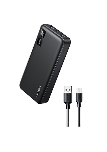 Ugreen 25683 20.000 mAh PD 3.0 Hızlı Şarj Powerbank Siyah