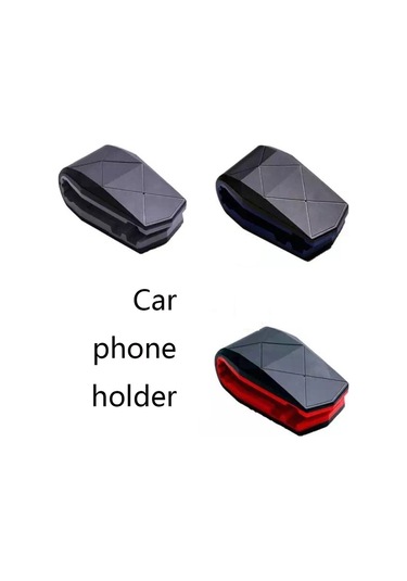 Sones Tembel Araba Masaüstü Telefon Tutucu Timsah Ağız Klipsi Tutucu Siyah Gri