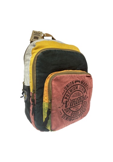 Kaliteli Vintage Salaş Yıkama Kumaş Disayn Günlük Gezi Okul Sırt Çantası 30cmx40cm Pembe - Siyah Kaliteli Vintage Salaş Yıkama Kumaş Disayn Günlük Gezi Okul Sırt Çantası 30cmx40cm Pembe - Siyah