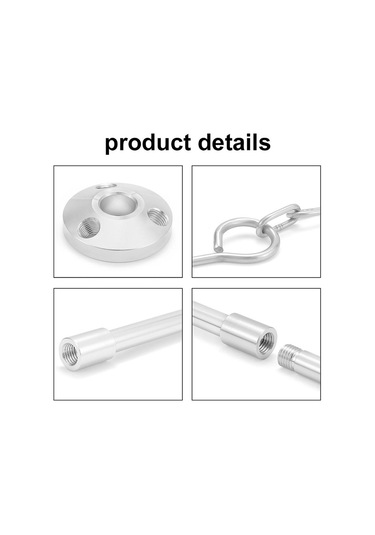 Gümüş Ayrılabilir Açık Kamp Ateşi Tripod Şenlik Ateşi Rafı Taşınabilir Alüminyum Alaşımlı Asılı Pot Standı Katlanır S Gümüş