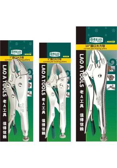 1 Adet 5 /7 /10 İnç Kilitli Pense Yuvarlak Burun Kaynak Aracı Düz Çene Kilit La111407