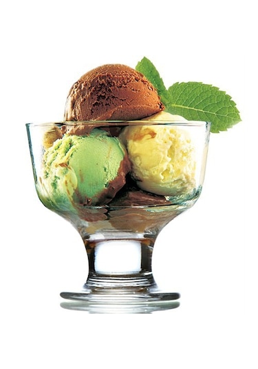 LAV Destina Cam Dondurma & Tatlı Kasesi 2'li Küçük Boy 285 ml (Reçellik  )