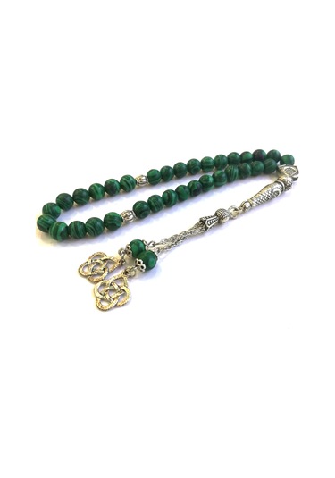 Malahit - Malakit Doğaltaş Tesbih - Tespih - Yeşil Malahit