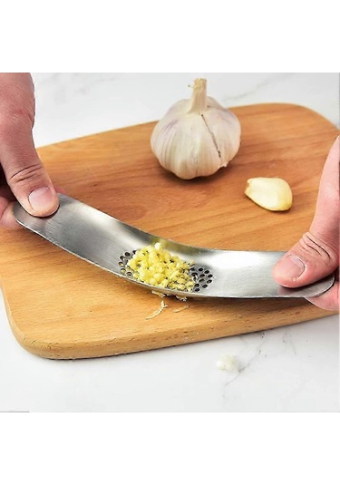 Sarımsak Presi Paslanmaz Çelik Sarımsak Presi Salıncaklı Kolu Kullanımı Ve Temizlemesi Kolay, Zencefil Ve Sarımsak İçin Siyah