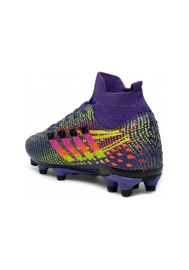 Lalıga Super Mercury Bilekli Çoraplı Krampon Futbol Ayakkabısı L-575-kr Mor