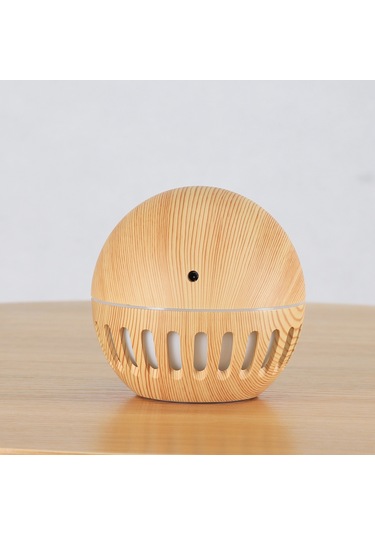 Monyee Mini Ahşap Desenli Usb Nemlendirici - 130ml, Led Gece Lambası, Aromaterapi, Sessiz İşlevli, Ev/ofis Kullanıma Uygun