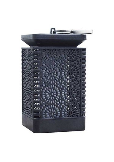 Pazly Yolu Suya Siyah Manzara Lamba Işıkları İçin Güneş Enerjili Bahçe Avlu Dekoratif Alev Asma Fener Siyah Siyah