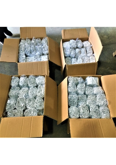 Pvc Kaplı Bağ Teli, Torba Teli, Klips Beyaz 9 Cm'lik/kg