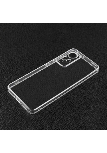 Xiaomi Mi 12 Lite Kılıf Zore Süper Silikon Kapak Renksiz