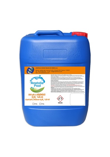 Sıvı Ph - Düşürücü 25 Kg H₂So₄ Anatolıa Pool -Liquid Ph-Reducer