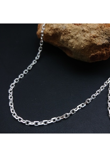 925 Ayar Gümüş Forsa Model Zincir Kolye 2.5 Mm