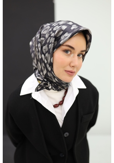 Silk Home Twill İpek Eşarp 11451-34 Füme