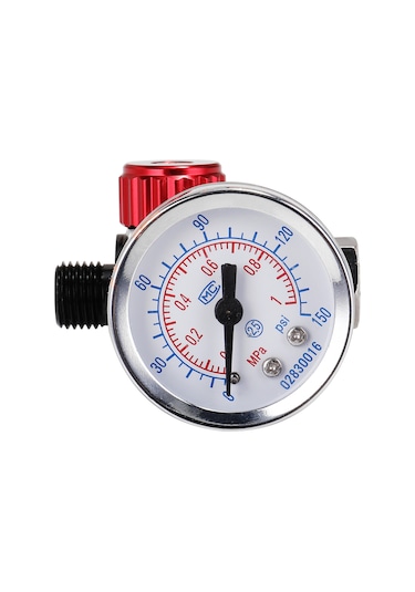 Symbee Hvlp Sprey Hava Basıncı Regülatörü - 1/4" Mini Doğrusal Hava Filtresi Ve Ayıracı - Göstergeli Basınç Kontrol Cihazı