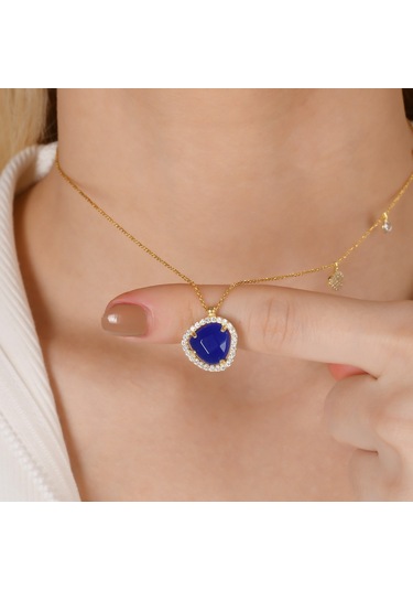 Zirkon Taşlı Pırlanta Montür Altın Kaplama Doğal Taşlı Yuvarlak