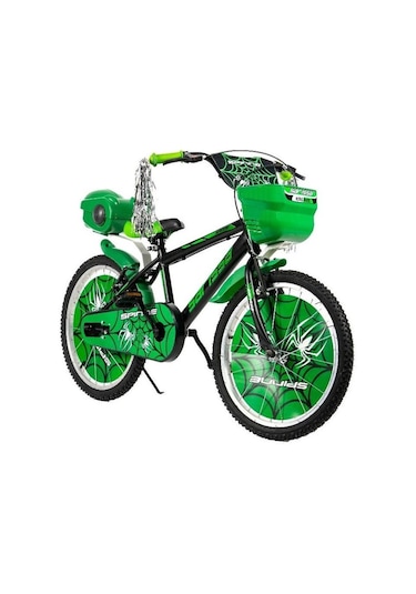 Sarissa Spinne 20 Jant 7 Ve 10 Yaş Çocuk Bisikleti Yeni Sezon Full Aksesuarlı Yeşil