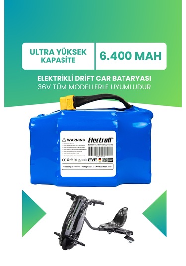 Drift Car Bataryası 36v 6.400mah Ultra Yüksek Kapasite