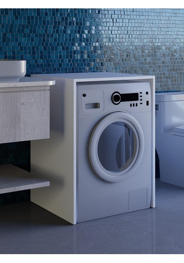 Beyaz Çamaşır Makinesi Dolabı, Kurutma Makinesi Dolabı Beyaz