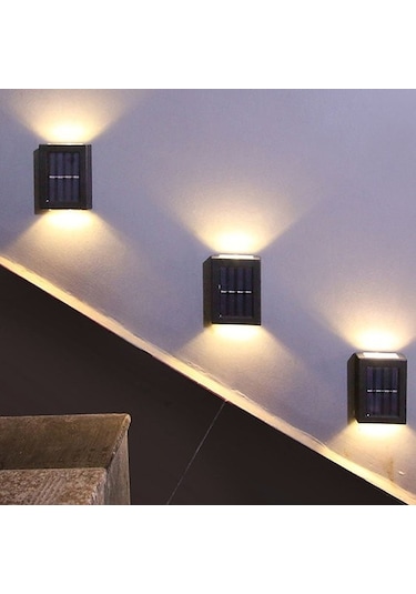 Solar Güneş Enerjili Çift Taraflı Aplik S-32 Çok Renkli